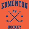 UGP Campus Apparel Edmonton Classic Hockey Arch Basic Cotton T-Shirt, 3XL - Orange view 2