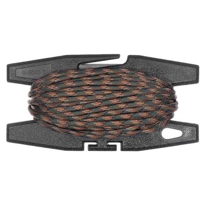 Paracord Spool Tool with 50 or 100 Feet of 550 7-Strand Parachute Cord - USA Made