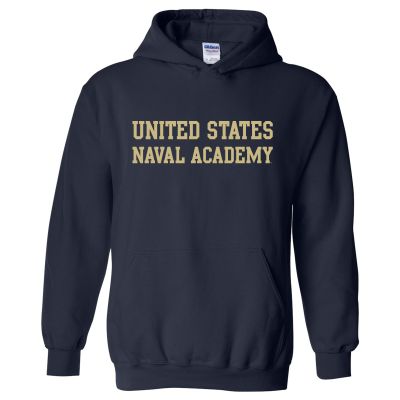 AH01 - US Naval Academy Midshipmen Basic Block Hoodie - 3X-Large - Navy