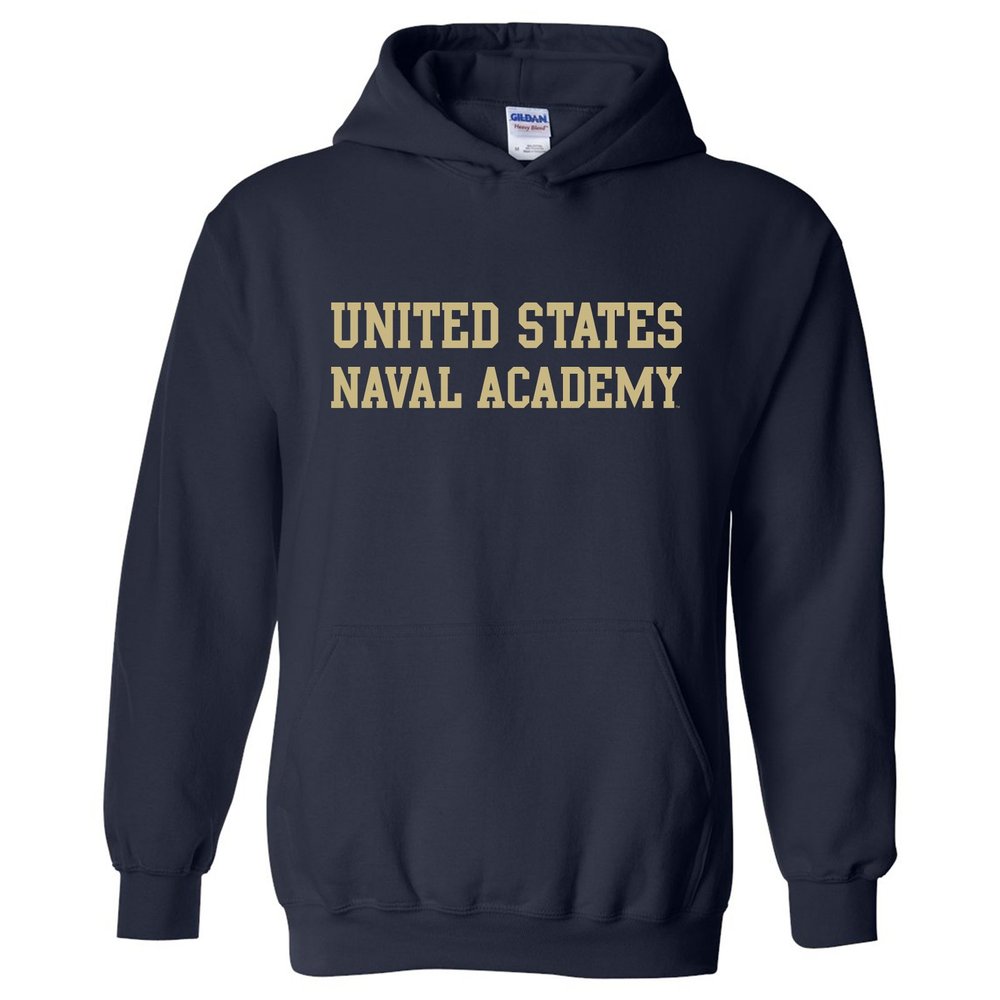 AH01 - US Naval Academy Midshipmen Basic Block Hoodie - 3X-Large - Navy