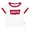 Levi's Girls Classic Batwing T-Shirt, White Ringer, M view 1