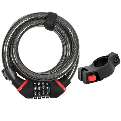 Zefal 4914B K-Traz C6 Code Lock, Black, 180 cm