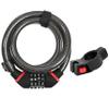 Zefal 4914B K-Traz C6 Code Lock, Black, 180 cm view 1