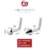 Forbidden Body Jewelry 2-Pack: 18g Titanium Dome & Spike Top L-Shape Nose Stud view 2