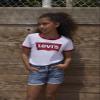 Levi's Girls Classic Batwing T-Shirt, White Ringer, S view 2