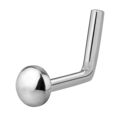 Forbidden Body Jewelry 18g Titanium Dome Top L-Shape Nose Stud