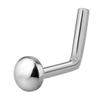 Forbidden Body Jewelry 18g Titanium Dome Top L-Shape Nose Stud view 1