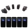 Heart Horse Waterproo LED On/Off Boat Marine SPST 3P Rocker Switch with Light 12v 20 Amp (Blue,5 Pcs) view 1