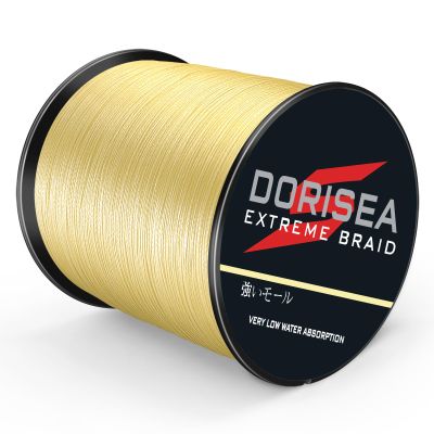 Dorisea Extreme Braid 100% Pe Yellow Braided Fishing Line 109Yards-2187Yards 6-550Lb Test Fishing Wire Fishing String Superline (100m/109Yards 15lb/0.18mm)