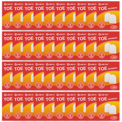 Toe Warmers with Adhesive, Disposable Heating Patch Long Lasting Safe Natural Odorless Air Activated Warmers Up to 7 Hours, Instant Hot Hand Foot Toe Warmers 40 Pairs