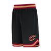 Ultra Game NBA Official Mens Active Knit Basketball Training Shorts - Unisex, Cleveland Cavaliers, Black, Small view 2