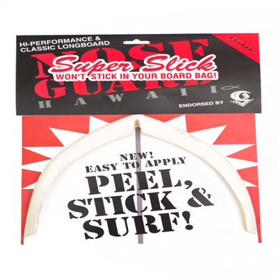 SurfCo - Longboard Super Slick Nose Guard Kit in White