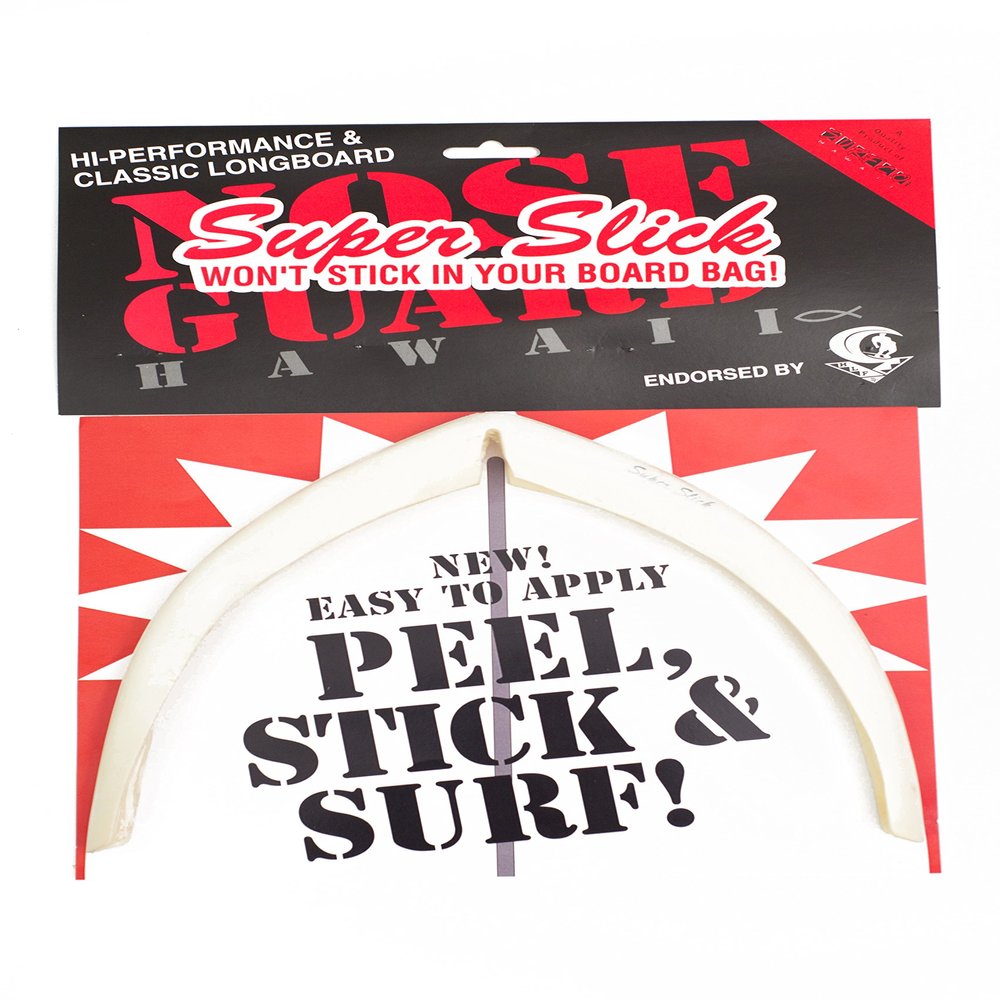 SurfCo - Longboard Super Slick Nose Guard Kit in White