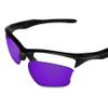 Glintbay 100% Precise-Fit Replacement Sunglass Lenses for Oakley Half Jacket 2.0 XL OO9154 - Polarized Deep Purple Mirror view 3