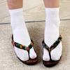 FANCYPUMPKIN 3 Pairs Japanese Traditional Kimono Sandal Split Toe Tabi Ninja Geta Socks for Unisex view 2