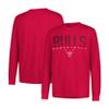 Ultra Game NBA Official Mens Super Soft Game Day Long Sleeve T-Shirt - Unisex, Chicago Bulls, Team Color, XX-Large view 3