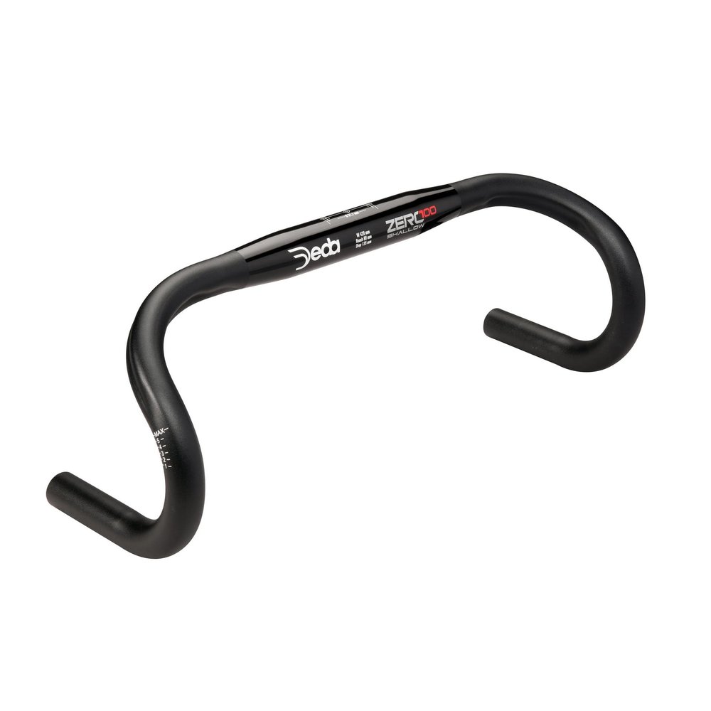 Deda Elementi Zero100 Shallow Drop Handlebar, Black, 46cm