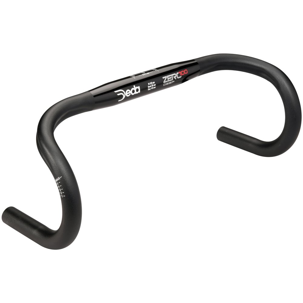 Deda Elementi Unisex's Zero100 Deep Drop Handlebar, Black, 44cm