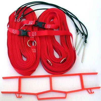 Home Court 1-inch Non-Adjustable 30-ft Grass Court Boundary - 17NAG (Red)