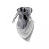 Ambesonne Unisex Bandana, Grey Vivid Skull Crossbones, Dimgray view 2