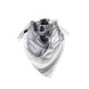 Ambesonne Unisex Bandana, Grey Vivid Skull Crossbones, Dimgray view 3