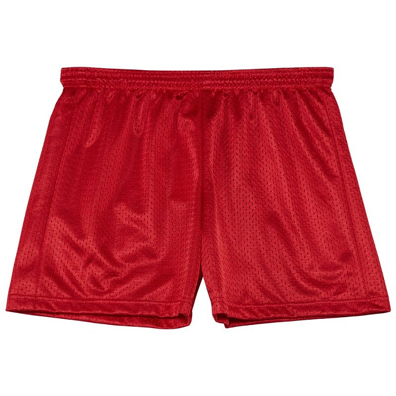A4 Youth Six Inch Inseam Meshed Shorts Big Kids Style: NB5301 Y-Scarlet/Red Size: S
