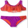 Big Chill Girls' MESH Overlay 2PC, Purple Flower, 10/12 view 1