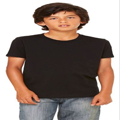 Bella + Canvas Youth Jersey T-Shirt,BLACK,XL