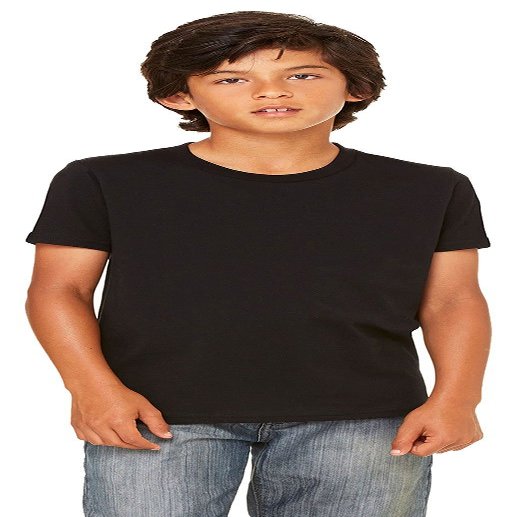 Bella + Canvas Youth Jersey T-Shirt,BLACK,XL