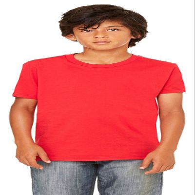 Bella + Canvas Youth Jersey T-Shirt,RED,XL