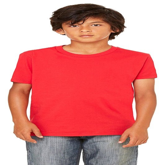 Bella + Canvas Youth Jersey T-Shirt,RED,XL