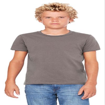 BELLA+CANVAS  Youth Jersey Short Sleeve Tee. BC3001Y - [Asphalt]