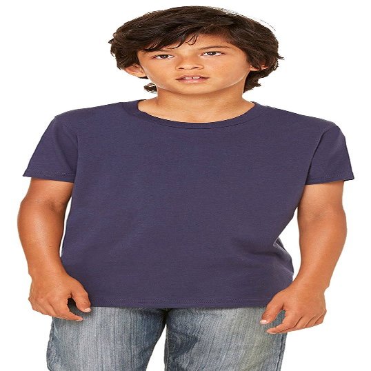 BELLA+CANVAS Youth Jersey Short-Sleeve T-Shirt XL Navy