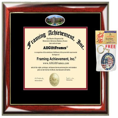 AllGiftFrames University of Indianapolis Diploma Frame School Campus Photo Double Matted Degree Framing Graduation Gift Bachelor Master MBA Doctorate PHD Certificate Holder Case