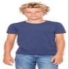 Bella Canvas Youth Jersey Short Sleeve Tee Heather Navy view 1