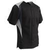 Champro Boys' Bull Pen Full Button Baseball Jersey, Black,White,Graphite, Youth Medium view 1