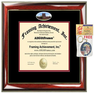 AllGiftFrames University of Tulsa Diploma Frame School Campus Photo Custom Degree Framing Document Graduation Gift Bachelor JD Juris Doctor Master MBA Doctorate PHD Certificate Holder Case