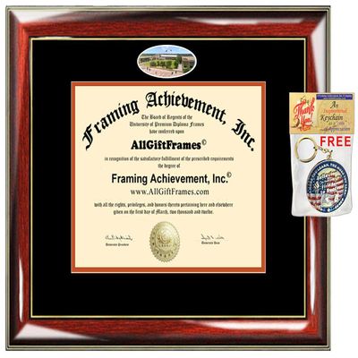 AllGiftFrames UTPB Diploma Frame University of Texas Permian Basin School Campus Photo Custom Degree Framing Document Graduation Gift Bachelor Master MBA Doctorate PHD Certificate Holder Case