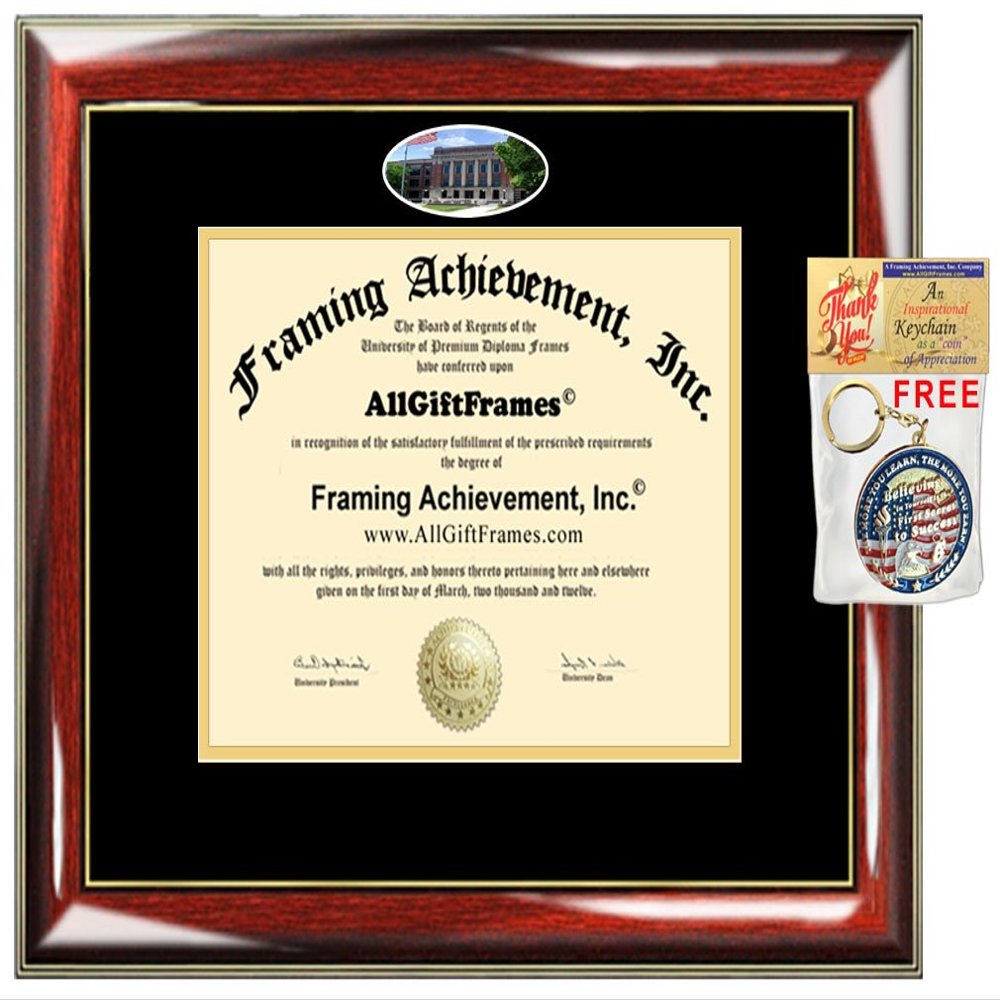 University of Wisconsin Milwaukee Diploma Frame UWM School Campus Photo Custom Double Mat Degree Framing Document Graduation Gift Bachelor Master MBA Doctorate PHD Certificate Holder Case