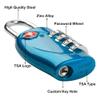 4 Dial Digit TSA Approved Travel Luggage Locks Combination for Suitcases (Blue-4pack) view 2
