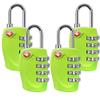 4 Dial Digit TSA Approved Travel Luggage Locks Combination for Suitcases (Green-4pack) view 1