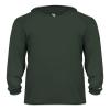 Badger B-Core Long Sleeve Youth Hood Tee S Forest view 1