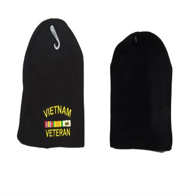 8" Vietnam Vet Veteran Ribbon Embroidered Beanie Skull Cap Hat Multi