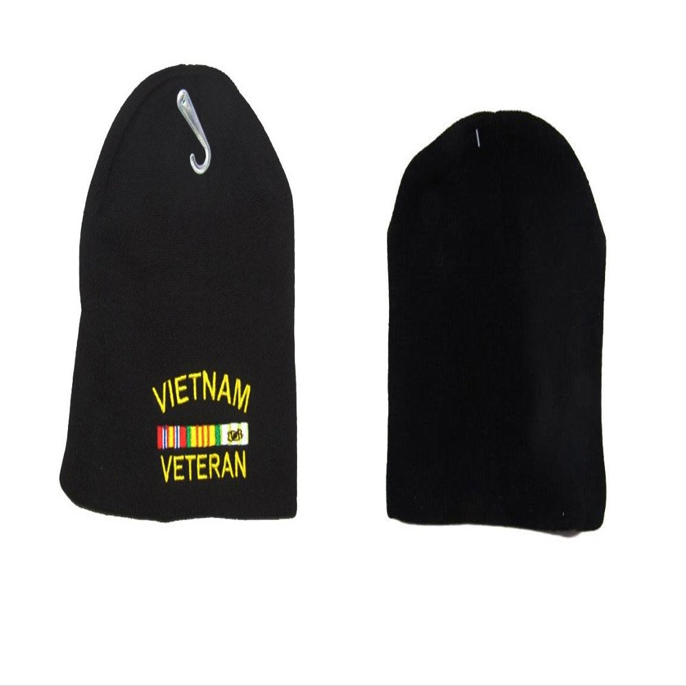 8" Vietnam Vet Veteran Ribbon Embroidered Beanie Skull Cap Hat Multi