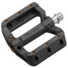 Funn Black Magic Plastic Flat Mountain Bike Pedal Set - Lightweight Wide Platform Bicycle Pedals for Stability, 9/16-inch CrMo Axle Bike Pedals for MTB/BMX/Urban/Gravel Riding (Orange pins) view 1