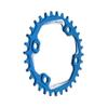 Funn Solo Narrow Wide Chainring for 9 10 11 12 Speed Chain, Fits Asymmetric 96mm BCD Interface Crankset, Single Speed Bike Chain Ring for MTB, BMX Bike, Gravel Bike and Road Bike (32T, Blue) view 1