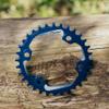 Funn Solo Narrow Wide Chainring for 9 10 11 12 Speed Chain, Fits Asymmetric 96mm BCD Interface Crankset, Single Speed Bike Chain Ring for MTB, BMX Bike, Gravel Bike and Road Bike (30T, Blue) view 2