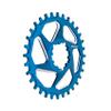 FUNN Solo DX Narrow Wide Chainring for 9 10 11 12 Speed Chain Compatible with SRAM Direct Interface Crankset, 6mm Offset (32T, Blue) view 1