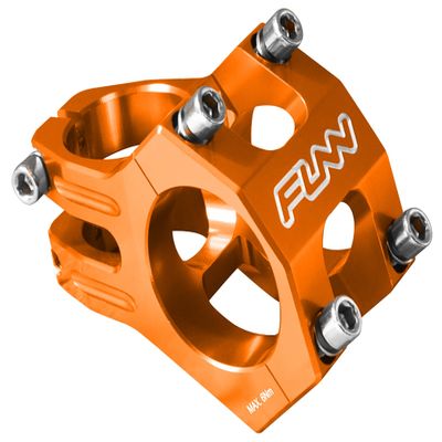 Funn Funnduro MTB Stem with 31.8mm Bar Clamp - The Ultimate Ultralight and Tough Alloy Bicycle Stem for Mountain Bike and BMX Bike, Length 35mm stem (Orange)