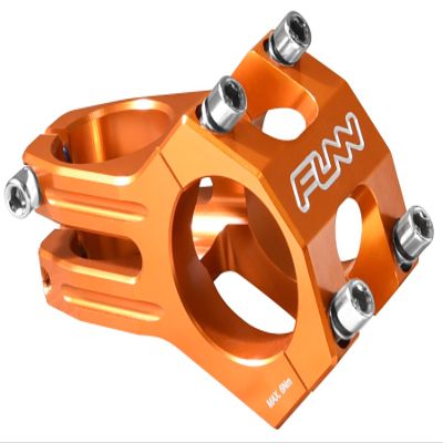 Funn Funnduro MTB Stem with 31.8mm Bar Clamp - Ultimate Ultralight and Tough Alloy Bicycle Stem for Mountain Bike and BMX, Length 60mm (Orange)